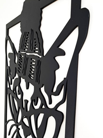 Cool Cat in a Hat - Laser Cut Wall Art - Urban Vibe Studio
