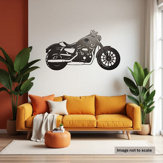 Harley Davidson Motorbike - Laser Cut Wall Art - Urban Vibe Studio