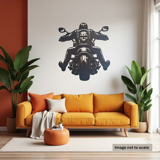 Motorcycle Rider - Laser Cut Wall Art - Urban Vibe Studio