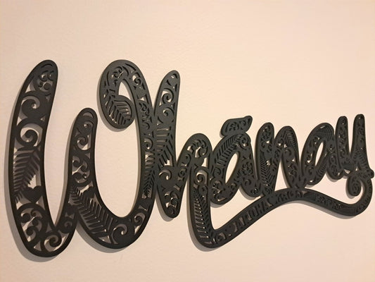 Whanau "Family" Sign - Laser Cut Wall Art - Urban Vibe Studio