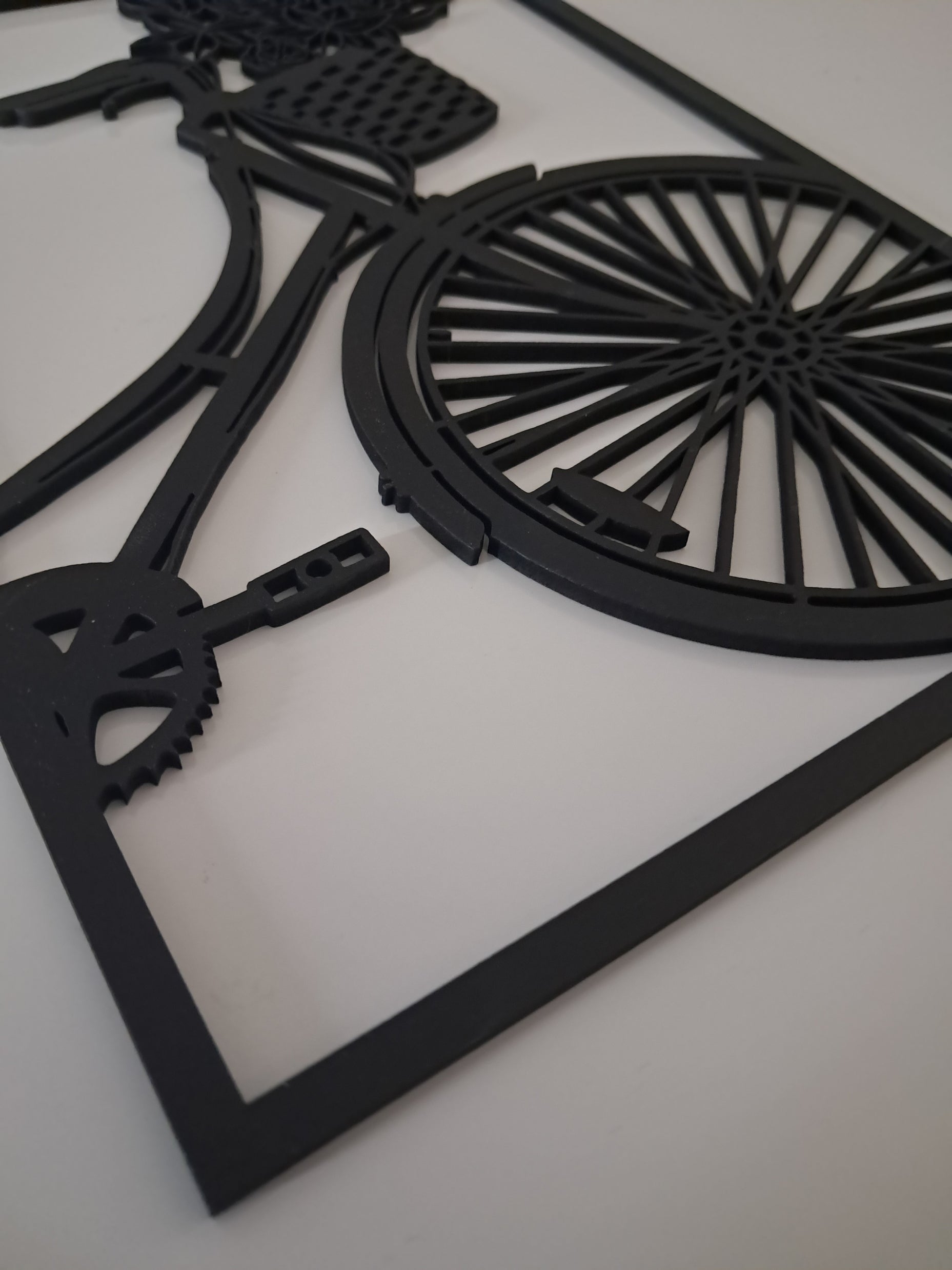 Ladies Bike - Laser Cut Wall Art - Urban Vibe Studio