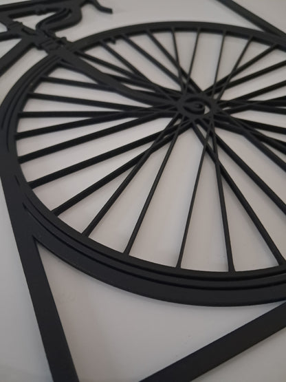 Guys Retro Racing Bike - Laser Cut Wall Art - Urban Vibe Studio