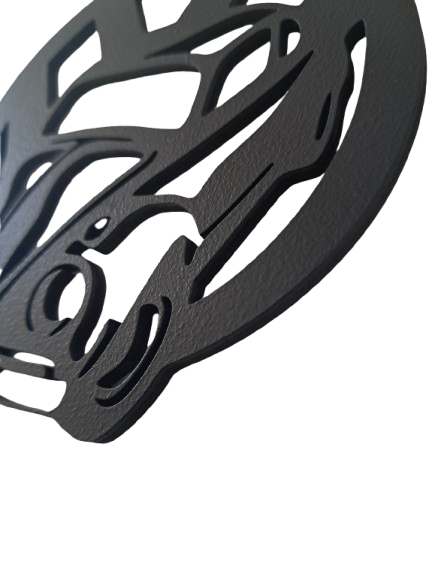 VW Car with Logo - Laser Cut Wall Art - Urban Vibe Studio