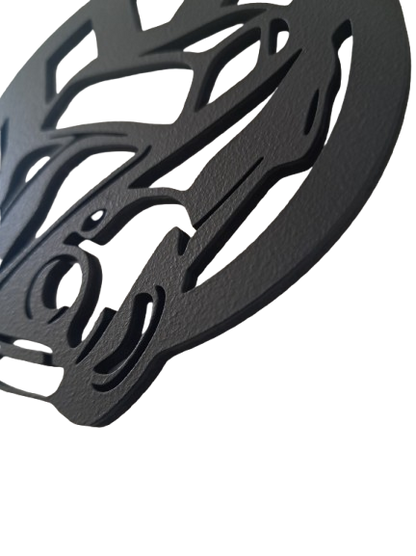 VW Car with Logo - Laser Cut Wall Art - Urban Vibe Studio