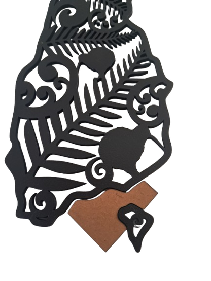 New Zealand Map - Laser Cut Wall Art - Urban Vibe Studio