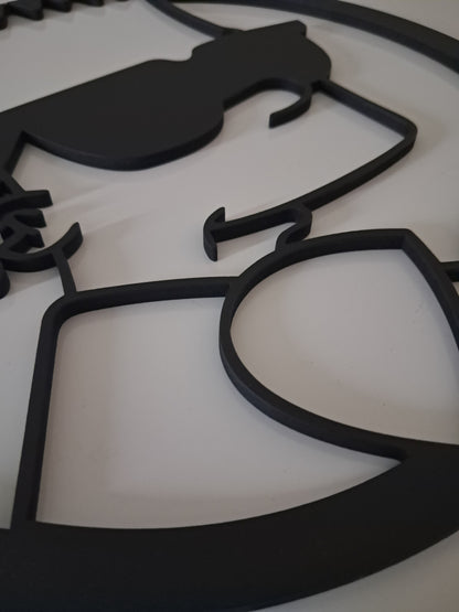 The Simpsons + Bonus Krusty The Clown - Laser Cut Wall Art