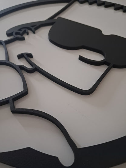 The Simpsons + Bonus Krusty The Clown - Laser Cut Wall Art