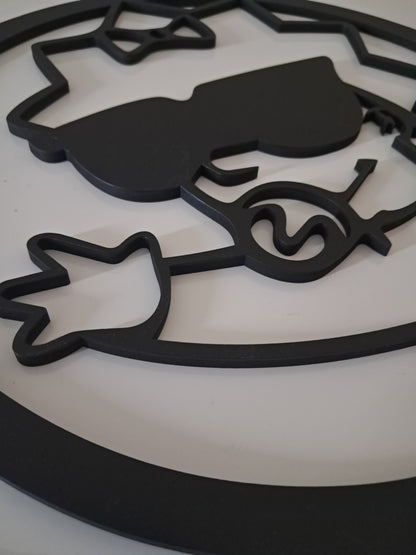 The Simpsons + Bonus Krusty The Clown - Laser Cut Wall Art