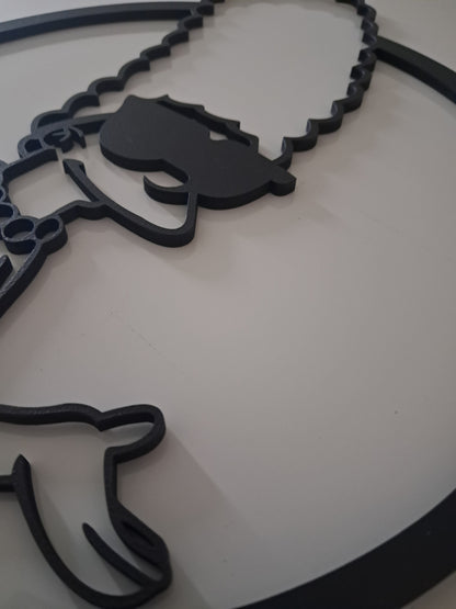 The Simpsons + Bonus Krusty The Clown - Laser Cut Wall Art