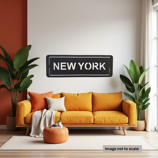 New York Sign - Laser Cut Wall Art - Urban Vibe Studio