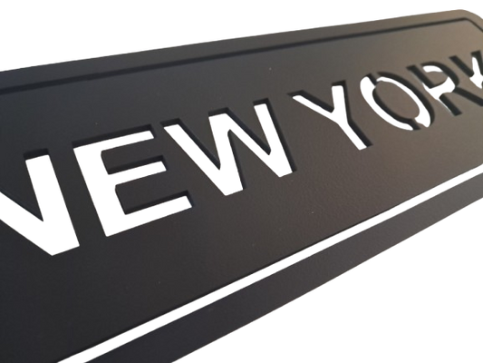 New York Sign - Laser Cut Wall Art - Urban Vibe Studio