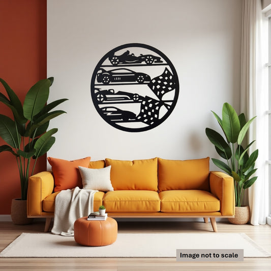 Racing Cars - Laser Cut Wall Art - Urban Vibe Studio