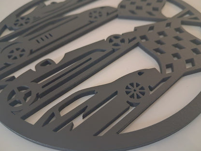 Racing Cars - Laser Cut Wall Art - Urban Vibe Studio