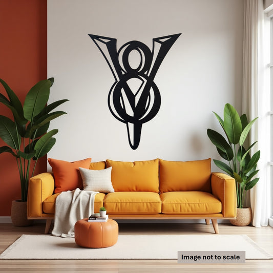 V8 Logo - Laser Cut Wall Art - Urban Vibe Studio
