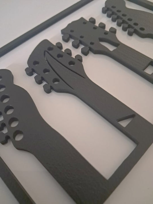 Guitar Neck & Headstock - Laser Cut Wall Art - Urban Vibe Studio