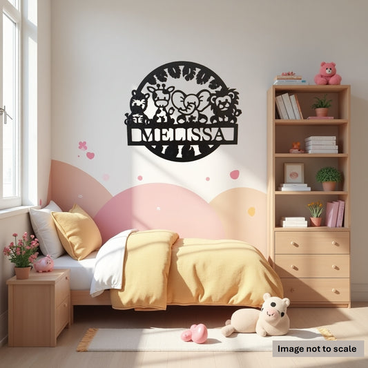 Personalised Childs Bedroom Sign, Laser Cut Wall Art - Urban Vibe Studio