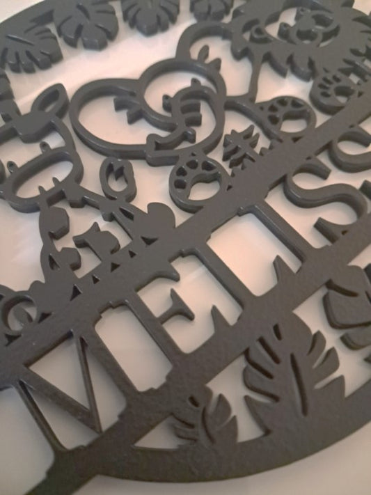 Personalised Childs Bedroom Sign, Laser Cut Wall Art - Urban Vibe Studio