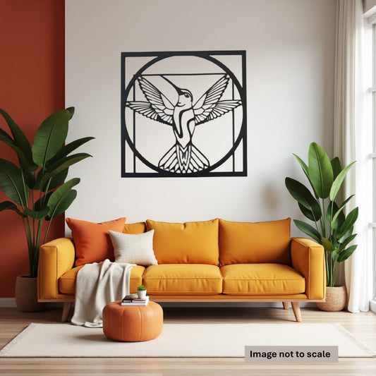 Hummingbird inflight - Laser Cut Wall Art - Urban Vibe Studio