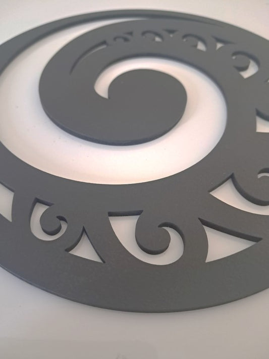 New Zealand Koru Circle - Laser Cut Wall Art - Urban Vibe Studio