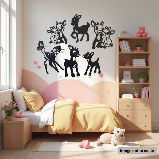 Cute Deer Collection - Laser Cut Wall Art - Urban Vibe Studio