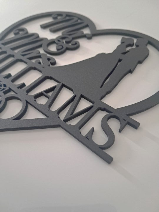 Personalised Wedding Sign - Laser Cut Wall Art - Urban Vibe Studio