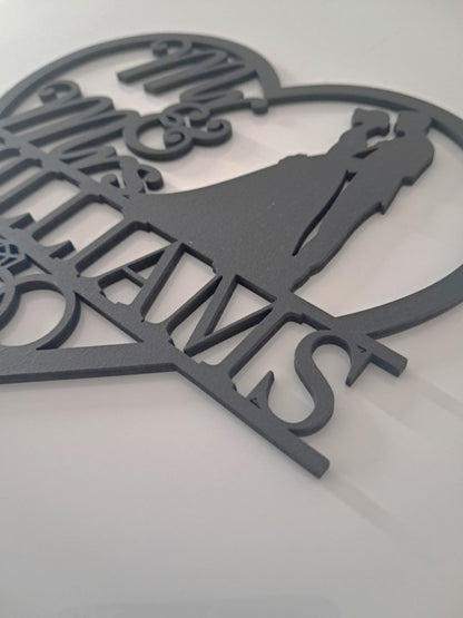 Personalised Wedding Sign - Laser Cut Wall Art - Urban Vibe Studio