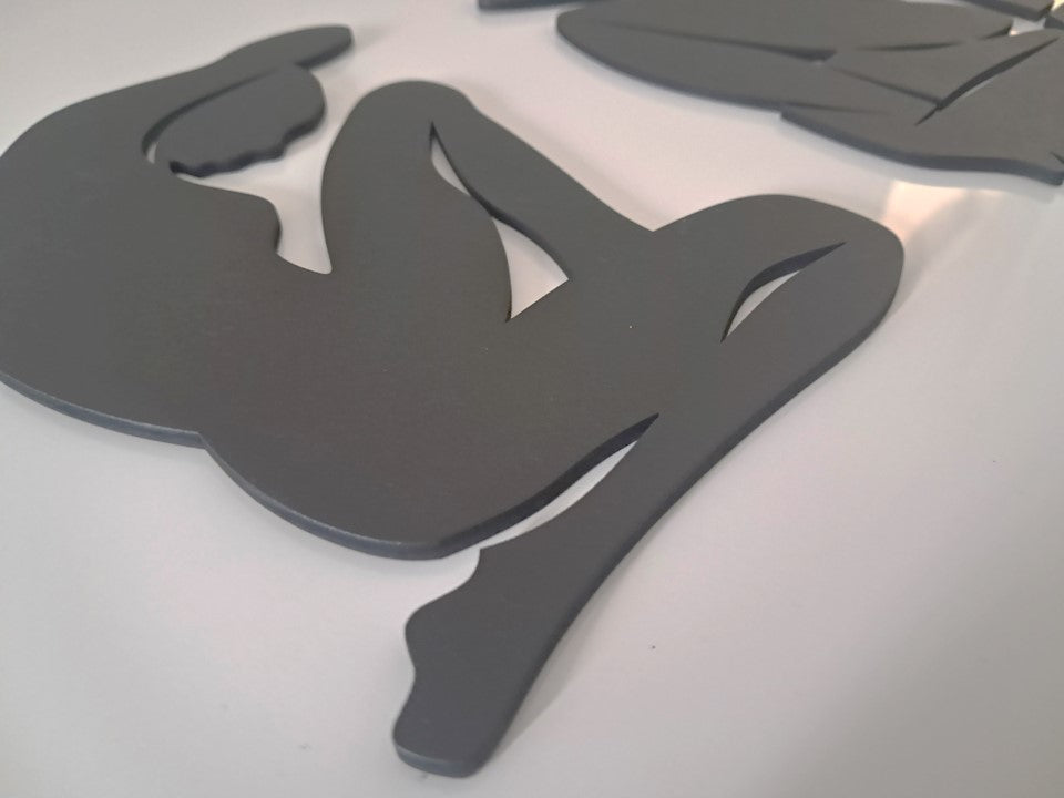 Three Woman "Silhouettes" - Laser Cut Wall Art - Urban Vibe Studio