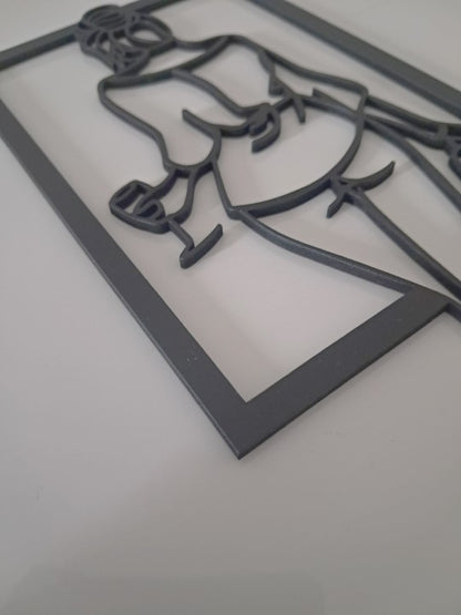 Wine Time Girl - Laser Cut Wall Art - Urban Vibe Studio
