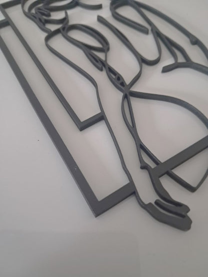 Chic Girl - Laser Cut Wall Art - Urban Vibe Studio