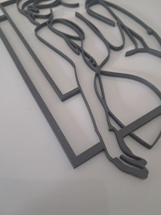 Chic Girl - Laser Cut Wall Art - Urban Vibe Studio