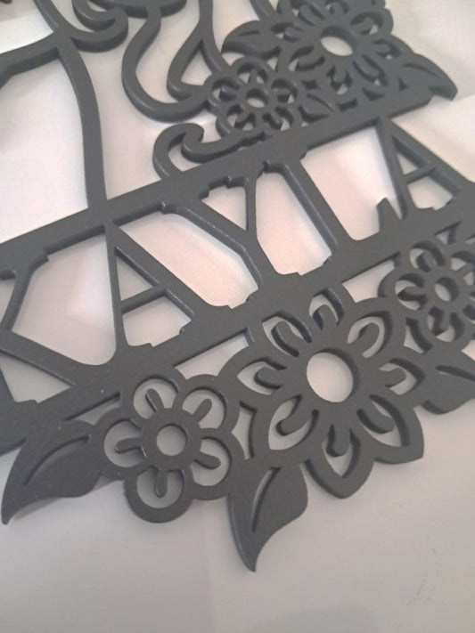 Personalised Childs Bedroom Sign, Laser Cut Wall Art - Urban Vibe Studio