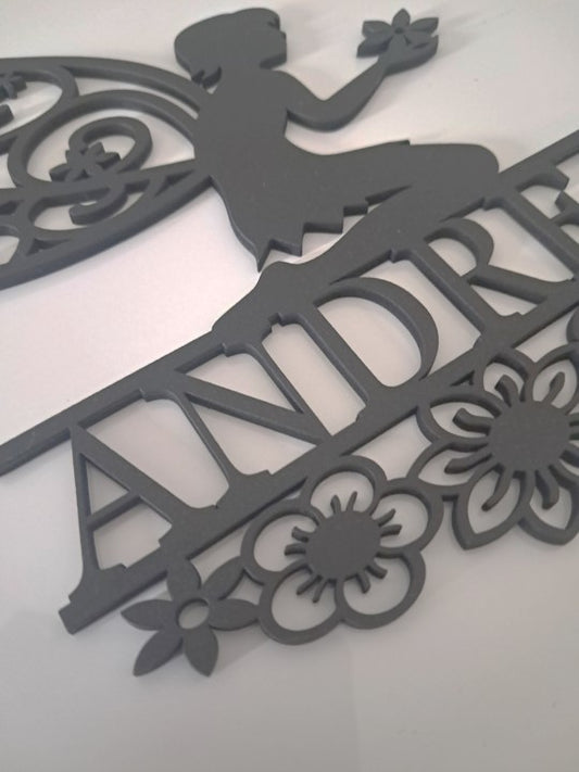 Personalised Childs Bedroom Sign, Laser Cut Wall Art - Urban Vibe Studio