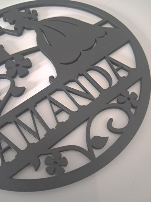 Personalised Childs Bedroom Sign, Laser Cut Wall Art - Urban Vibe Studio