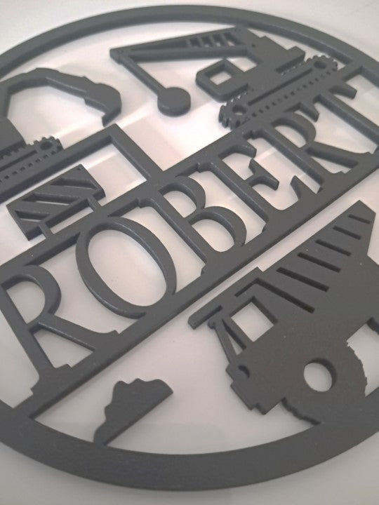 Personalised Childs Bedroom Sign, Laser Cut Wall Art - Urban Vibe Studio