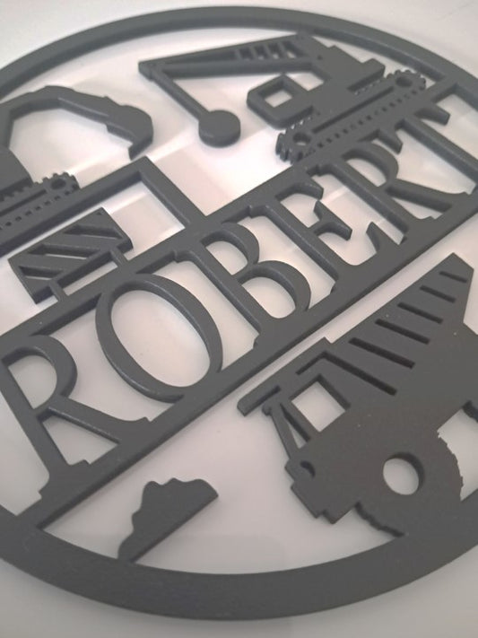 Personalised Childs Bedroom Sign, Laser Cut Wall Art - Urban Vibe Studio