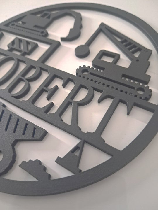 Personalised Childs Bedroom Sign, Laser Cut Wall Art - Urban Vibe Studio