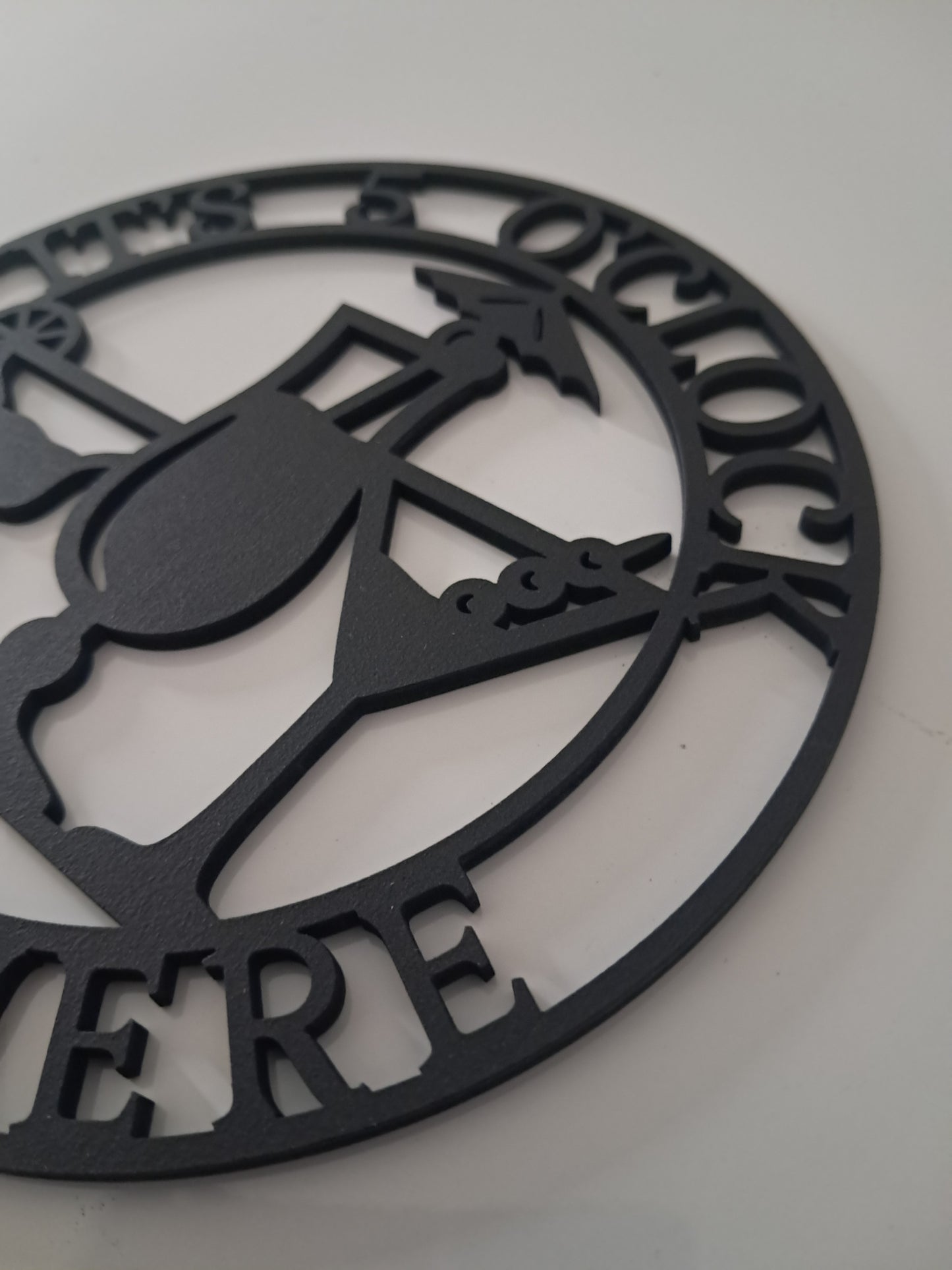 It's 5 O'clock Somewhere - Laser Cut Wall Art - Urban Vibe Studio