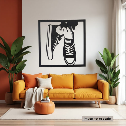 Trendy Sneakers - Laser Cut Wall Art - Urban Vibe Studio