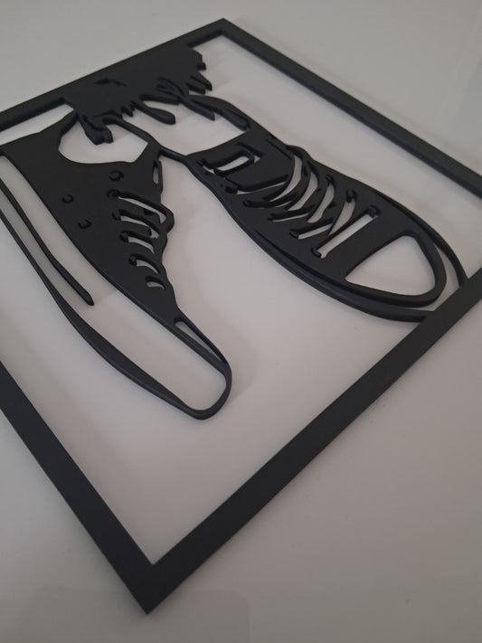 Trendy Sneakers - Laser Cut Wall Art - Urban Vibe Studio