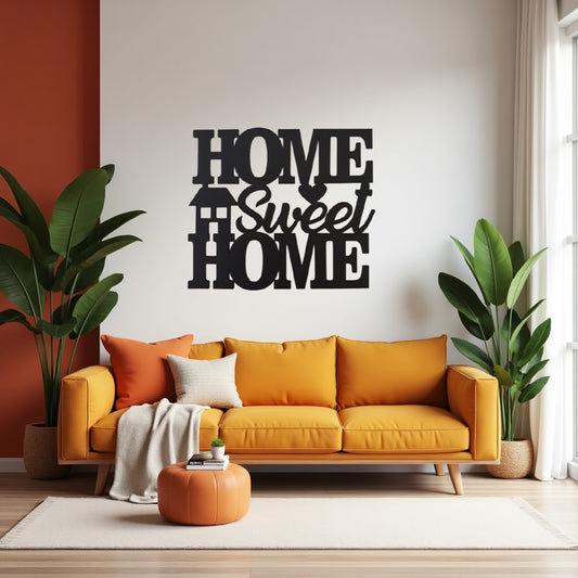 Home Sweet Home - Laser Cut Wall Art - Urban Vibe Studio