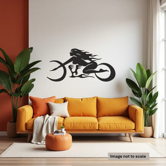 Sexy Biker Girl - Laser Cut Wall Art - Urban Vibe Studio
