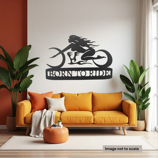 Born to Ride - Laser Cut Wall Art - Urban Vibe Studio