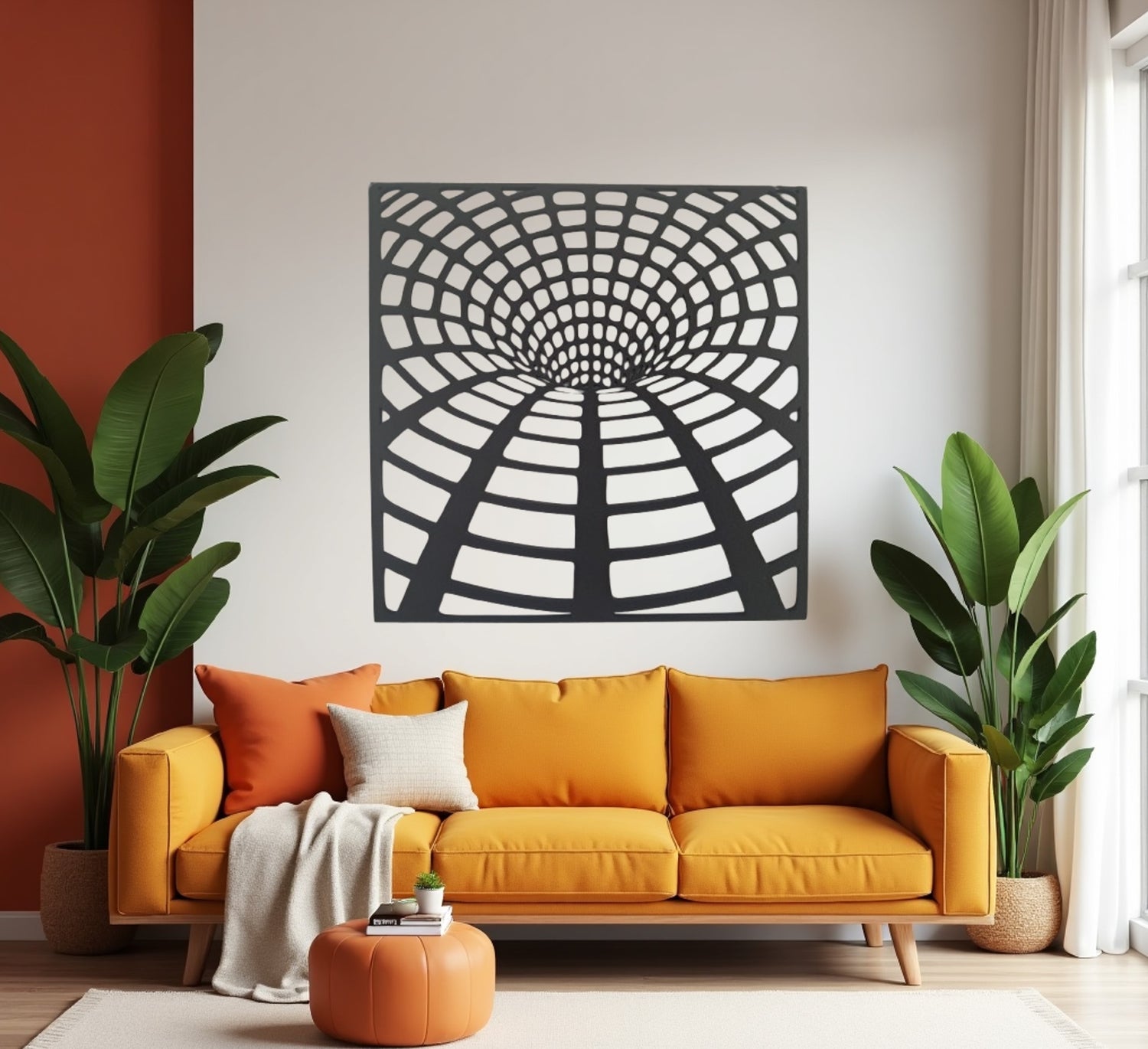 Worm Hole Optical Illusion - Laser Cut Wall Art - NZ Made - Urban Vibe Studio