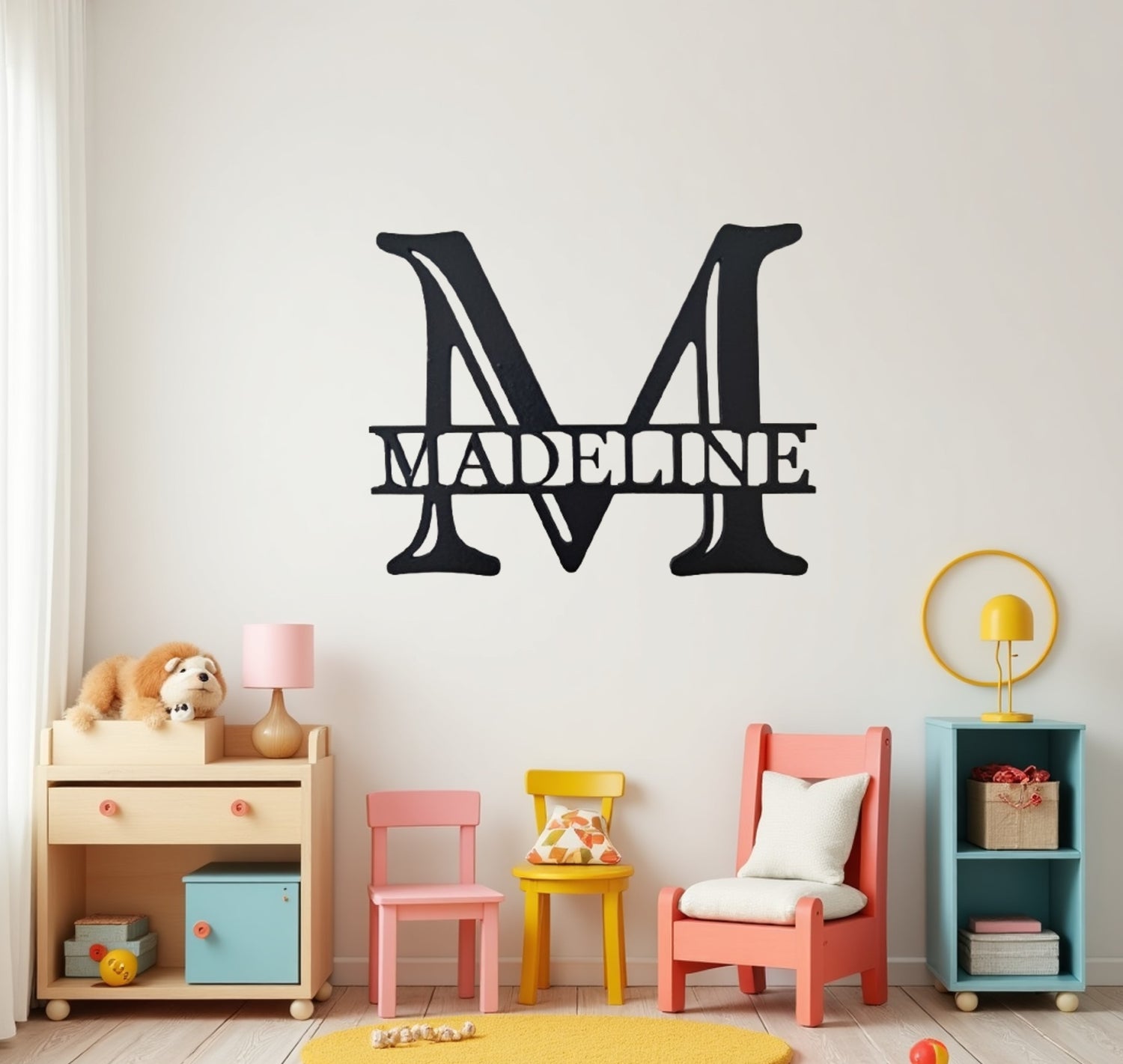 Monogram Letter Personalised - Laser Cut Wall Art - NZ Made - Urban Vibe Studio