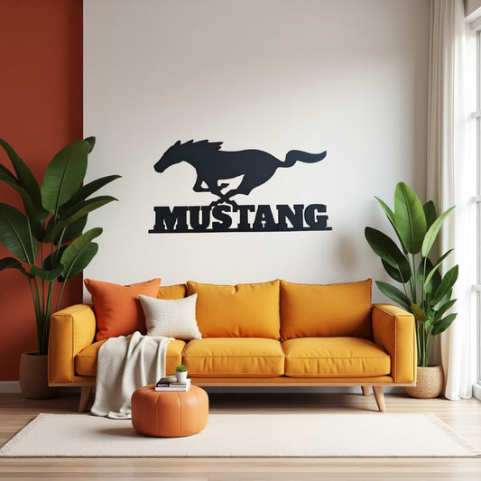 Ford Mustang - Laser Cut Wall Art - NZ Made - Urban Vibe Studio