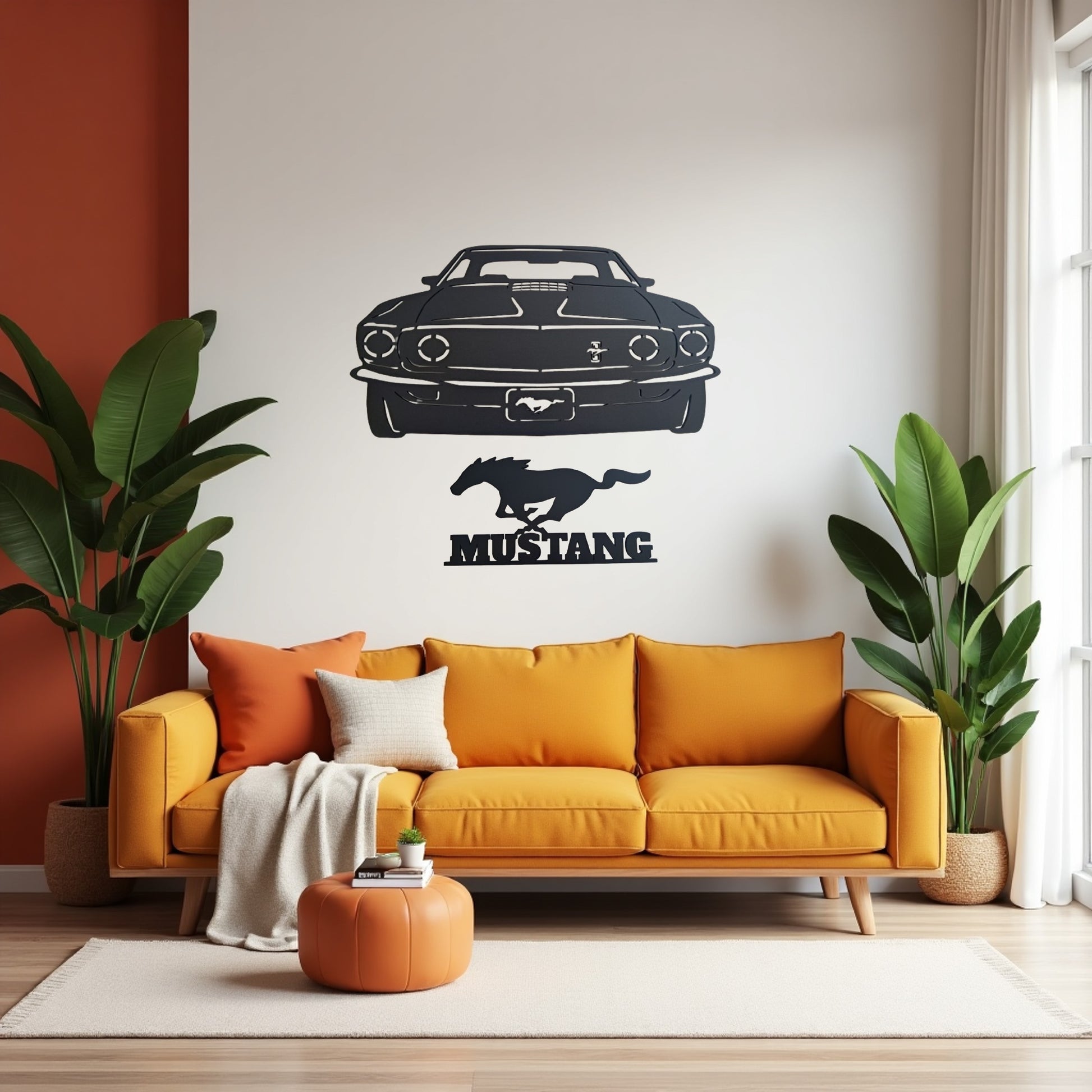Ford Mustang Combo - Laser Cut Wall Art - NZ Made - Urban Vibe Studio