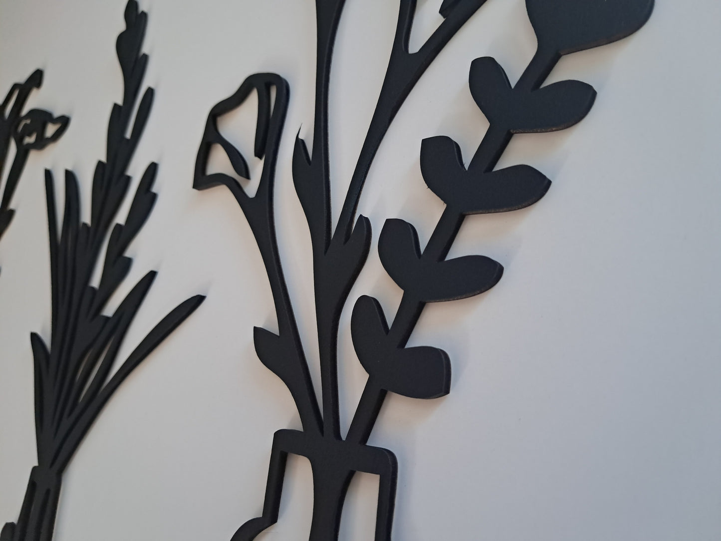 Vase of Flowers Combo - Laser Cut Wall Art - NZ Made