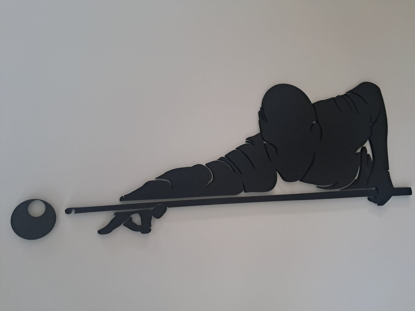Pool Player - Laser Cut Wall Art - NZ Made