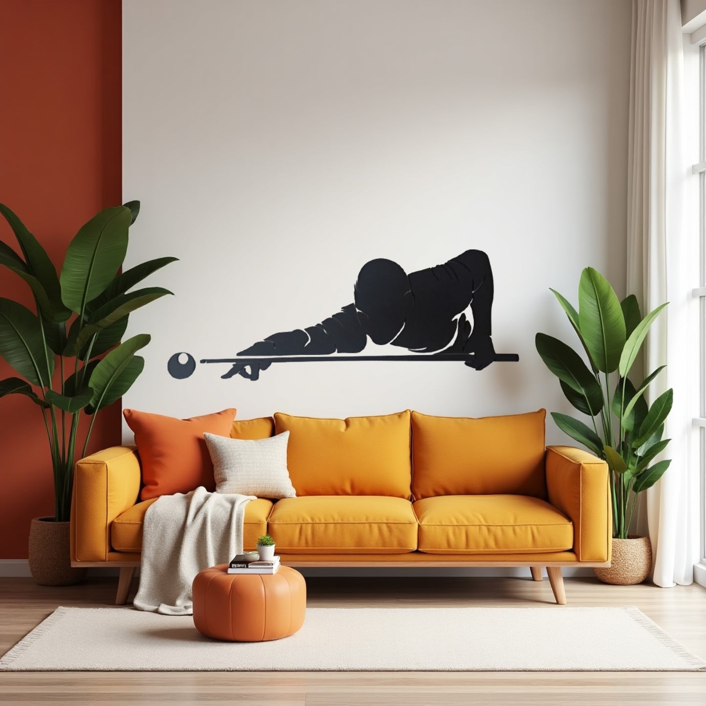 Pool Player - Laser Cut Wall Art - NZ Made