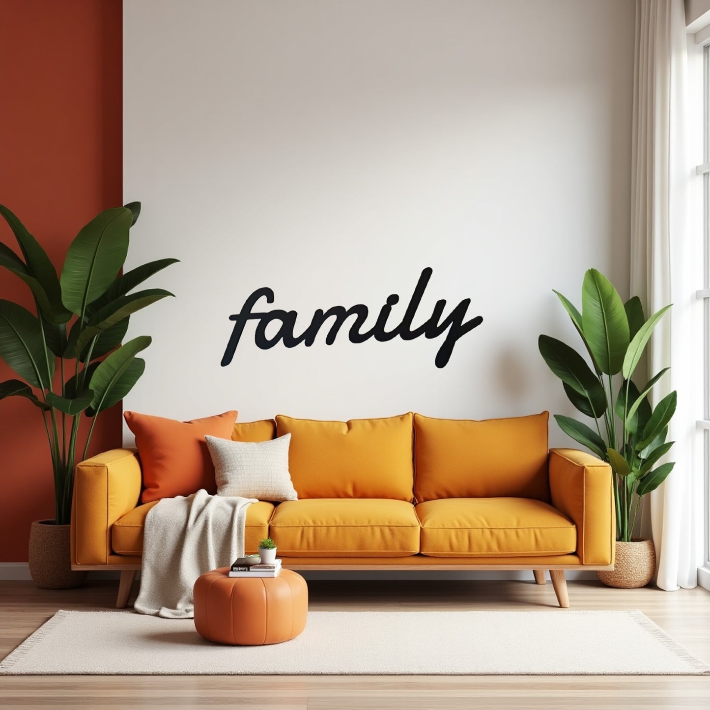 family - Laser Cut Wall Art - NZ Made - Urban Vibe Studio